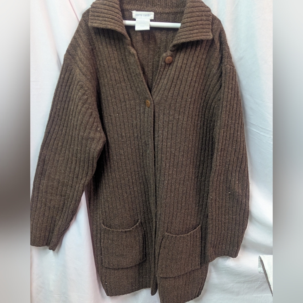 Cozy Brown Knit Cardigan